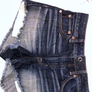 hi rise festival American eagle jean shorts
